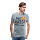Aunt - Trump Men's Premium T-Shirt - heather ice blue