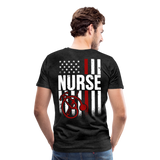 Nurse Flag Men's Premium T-Shirt (CK4201) - charcoal gray