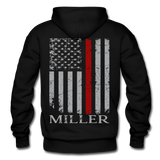 Miller Firefighter Gildan Heavy Blend Adult Hoodie - black