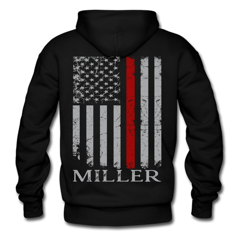 Miller Firefighter Gildan Heavy Blend Adult Hoodie - black