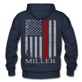 Miller Firefighter Gildan Heavy Blend Adult Hoodie - navy