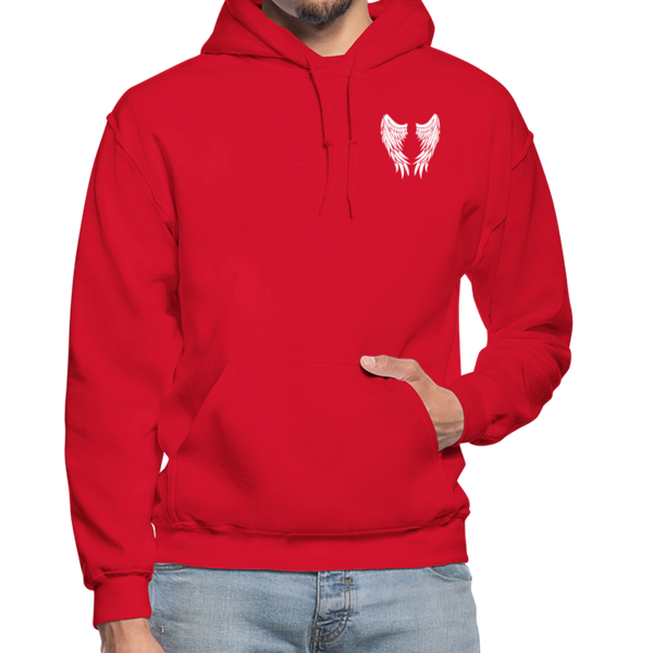 Mom Barbara Schaller Gildan Heavy Blend Adult Hoodie - red