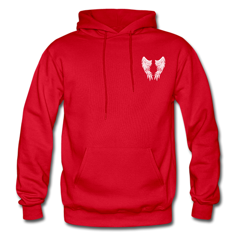 Mom Barbara Schaller Gildan Heavy Blend Adult Hoodie - red