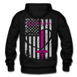 NA Flag - Nursing Assistant Flag Gildan Heavy Blend Adult Hoodie - black