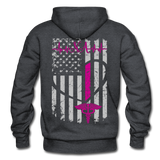 NA Flag - Nursing Assistant Flag Gildan Heavy Blend Adult Hoodie - charcoal grey