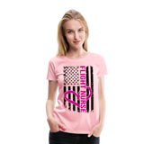 Flight Nurse Flag Women’s Premium T-Shirt (CK1584) - pink