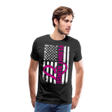 Flight Nurse Flag Men's Premium T-Shirt (CK1584) - black