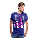 Flight Nurse Flag Men's Premium T-Shirt (CK1584) - royal blue