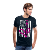 Flight Nurse Flag Men's Premium T-Shirt (CK1584) - deep navy