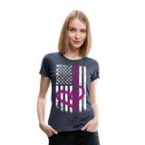 Flight Nurse Women’s Premium T-Shirt (CK1584) - heather blue