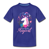 Never Stop Being Magical Kids' Premium T-Shirt (CK1520) - royal blue