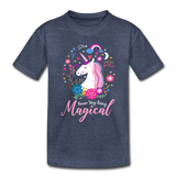 Never Stop Being Magical Kids' Premium T-Shirt (CK1520) - heather blue