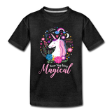 Never Stop Being Magical Kids' Premium T-Shirt (CK1520) - charcoal grey
