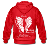 FATHER, CHUCK HAYES Gildan Heavy Blend Adult Zip Hoodie - red