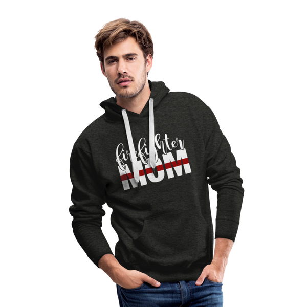 Firefighter Mom Men’s Premium Hoodie - charcoal grey