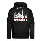 Firefighter Mom Men’s Premium Hoodie - charcoal grey