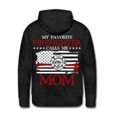 Firefighter Mom Men’s Premium Hoodie - charcoal grey