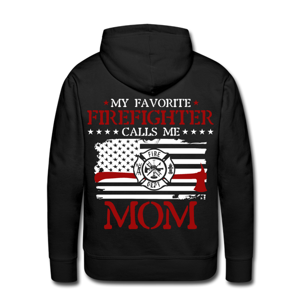 Firefighter Mom Men’s Premium Hoodie (SF) - black
