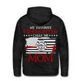 Firefighter Mom Men’s Premium Hoodie (SF) - charcoal grey