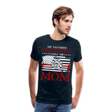 My Favorite Firefighter Calls Me Mom  Men's Premium T-Shirt (CK3702) - deep navy