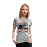 My Favorite Firefighter Calls Me Mom Women’s Premium T-Shirt (CK3702) - heather gray