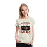 My Favorite Firefighter Calls Me Mom Women’s Premium T-Shirt (CK3702) - heather oatmeal