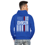 Johnson Firefighter Gildan Heavy Blend Adult Hoodie - royal blue