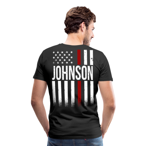 Johnson Firefighter Men's Premium T-Shirt - black