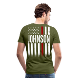 Johnson Firefighter Men's Premium T-Shirt - olive green