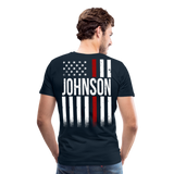 Johnson Firefighter Men's Premium T-Shirt - deep navy