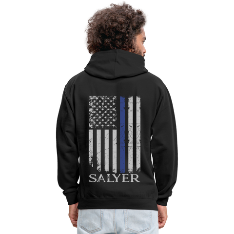 Salyer Contrast Hoodie - black/asphalt