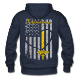 Laura 911 Dispatch Gildan Heavy Blend Adult Hoodie - navy