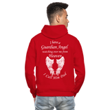 I Have a Guardian Angel I call him Dad Gildan Heavy Blend Adult Hoodie (CK4317) - red