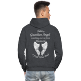 I Have a Guardian Angel I call him Dad Gildan Heavy Blend Adult Hoodie (CK4317) - charcoal grey