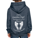 I have a Guardian Angel Daddy Kids‘ Premium Hoodie (CK4318) - heather denim