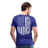 Papa American Flag Men's Premium T-Shirt (CK1902) - royal blue