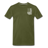 Papa American Flag Men's Premium T-Shirt (CK1902) - olive green