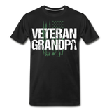 Veteran Grandpa American Flag Men's Premium T-Shirt (CK1910) - black