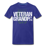 Veteran Grandpa American Flag Men's Premium T-Shirt (CK1910) - royal blue