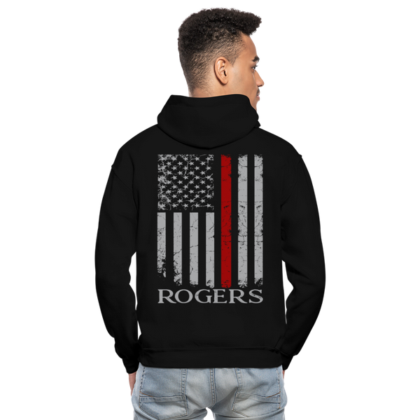 Rogers Gildan Heavy Blend Adult Hoodie - black