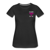 M. Mann ICU RN Critical Nurse Flag Women’s Premium T-Shirt - black