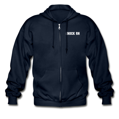 ENOCK RN Gildan Heavy Blend Adult Zip Hoodie - navy
