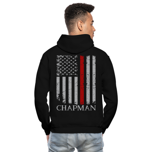 Chapman Firefighter Gildan Heavy Blend Adult Hoodie - black