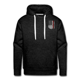 Daddy American Flag Men’s Premium Hoodie - charcoal grey