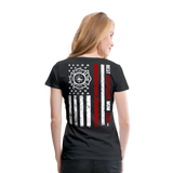 Best Firefighter Mom Ever Women’s Premium T-Shirt - black