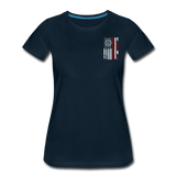 Best Firefighter Mom Ever Women’s Premium T-Shirt - deep navy