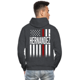 HERNANDEZ Firefighter Gildan Heavy Blend Adult Hoodie - charcoal grey
