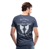 Fiancé Guardian Angel Men's Premium T-Shirt - heather blue