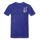 Best Firefighter Dad Ever Men's Premium T-Shirt (CK1848) - royal blue