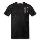 Best Firefighter Dad Ever Men's Premium T-Shirt (CK1848) - charcoal grey